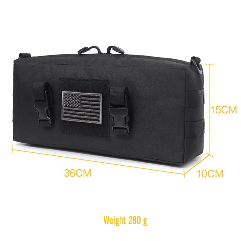 Tactical Pouch Molle EDC Nylon Waterproof Hunting Bag Sports Fishing Waist Pack Travel Camping Hunting Cross-body Shoulder Bag