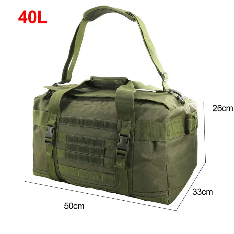 106L 40L Luggage Duffel Bag Camping Backpack Tactical Large Bag Men's Hiking  Mountaineering Trip Utility Gym Weekend Travel Bag