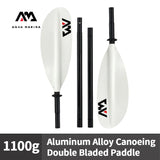 AQUA MARINA KP-1 Aluminum Alloy Double Bladed Paddle – 4-Section 230cm Kayak & Canoe Oar for Rowing & Surf Board