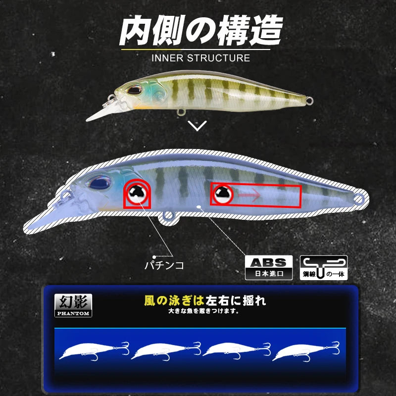 D1 Suspending Minnow Jerkbait 77mm