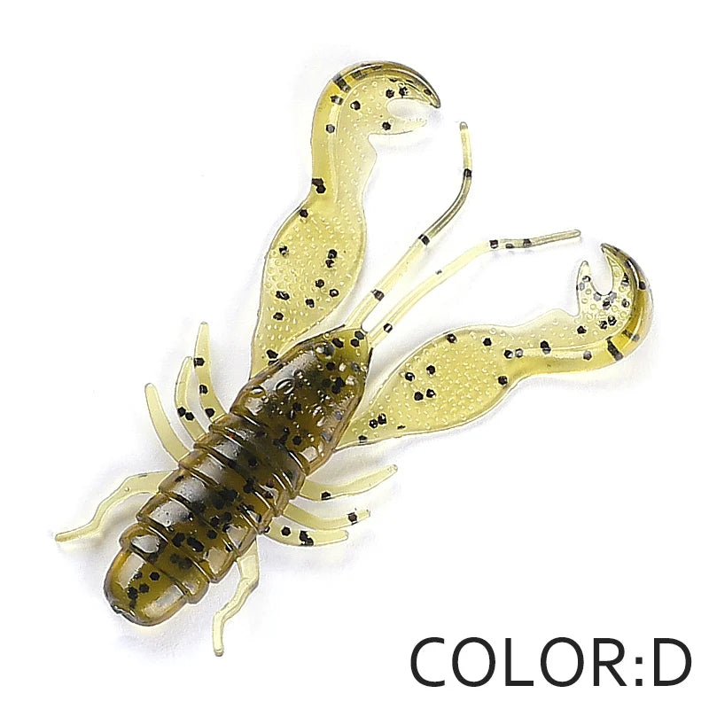 Supercontinent Filet Craw 40mm/15pcs 70mm/6pcs Soft Lure Fishing Lures shrimp Lobster Soft Plastic Lure Fishing Lures