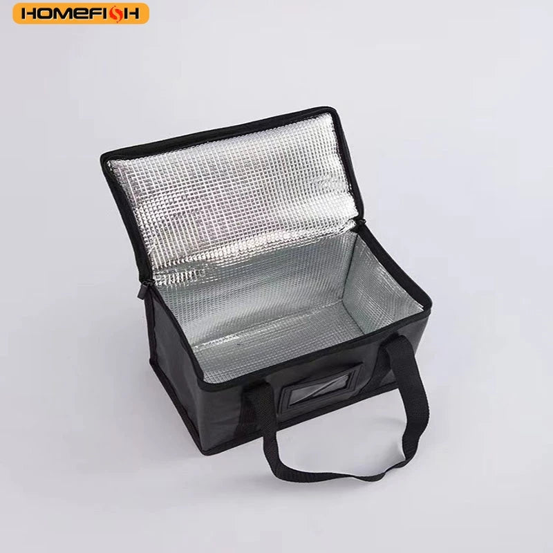 HOMEFISH 2026 New Warm Insulated Lunch Pouch, Convenient Takeaway Delivery Tote Bag, High Durability Food Storage Container