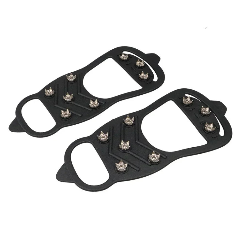 8 Teeth Ice Gripper Spike for Shoes Climbing Crampons Anti-Skid Ice Hiking Mountain  Ice Snow Crampons Anti-slip Shoe Covers