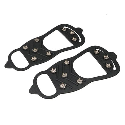 8 Teeth Ice Gripper Spike for Shoes Climbing Crampons Anti-Skid Ice Hiking Mountain  Ice Snow Crampons Anti-slip Shoe Covers