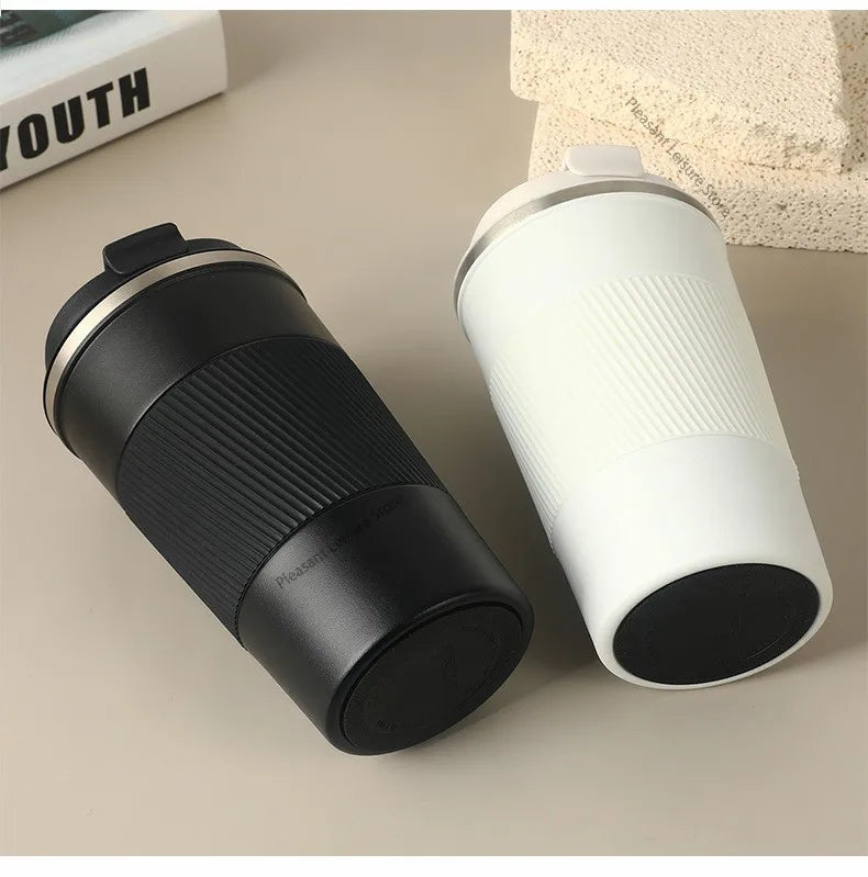 380/510ML Stainless Steel Car Thermal Cup Coffee Cup  for Outdoor Sports Cold and Heat Thermal Mug Tumbler Insulated Flask Water