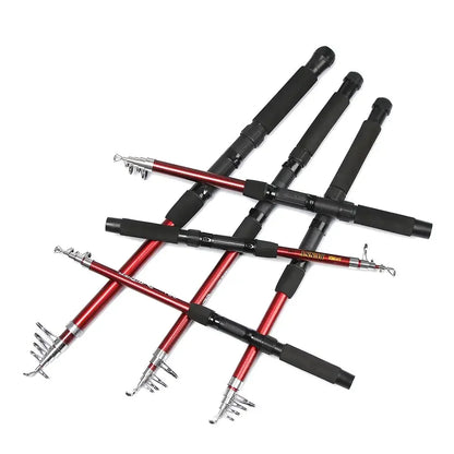 1.5-3.0m Fishing Tackle Tools Outdoor Fiberglass Sea Rod Telescopic Fishing Rod Pole
