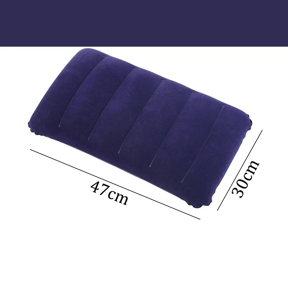 Air Cushion Pillows Outdoor Camping Folding Square Inflatable Pillows Travel Backrest Plane Head Rest Pillow Camping