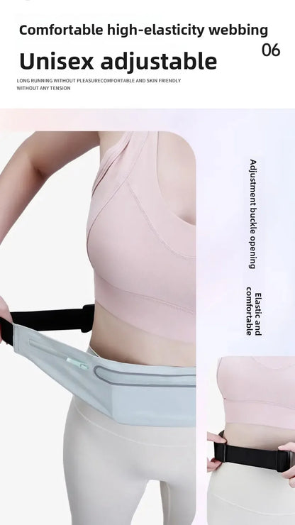 Running sports fanny pack Outdoor sports Lightweight waterproof invisible anti-theft equipment Men's and women's multi-function