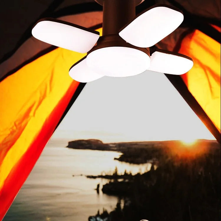 Outdoor LED Leaf Camping Lamp, USB Rechargeable Hanging Emergency Light for Camping, Fishing & Travel