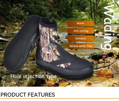 5mm Neoprene Felt Sole Wading Shoes