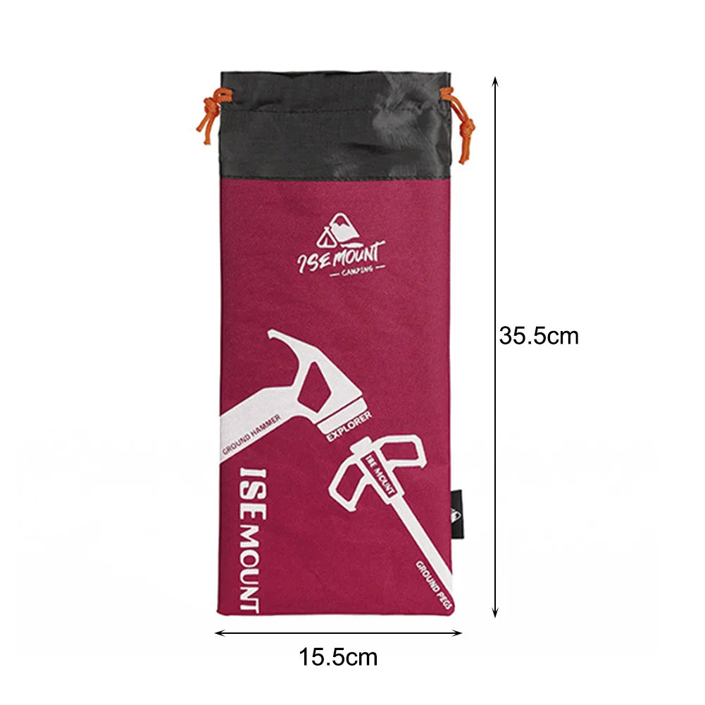 Outdoor Camping Equipment Stake Storage Bags Tent Accessories Hammer Wind Rope Tent Pegs Nails Storage Bag