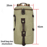 Men’s Canvas Travel Backpack – Large Capacity Mountaineering & Shoulder Bag