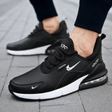 Men’s Leather Running Shoes – Air Cushion Sports Sneakers, Casual Walking & Jogging Trainers, Big Sizes 45-47