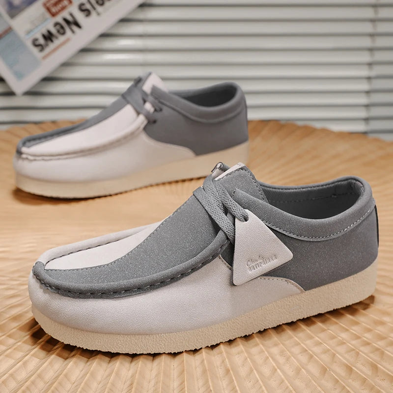 Men’s Casual Comfort Sneakers – Versatile Outdoor Fashion Shoes with Thick Sole