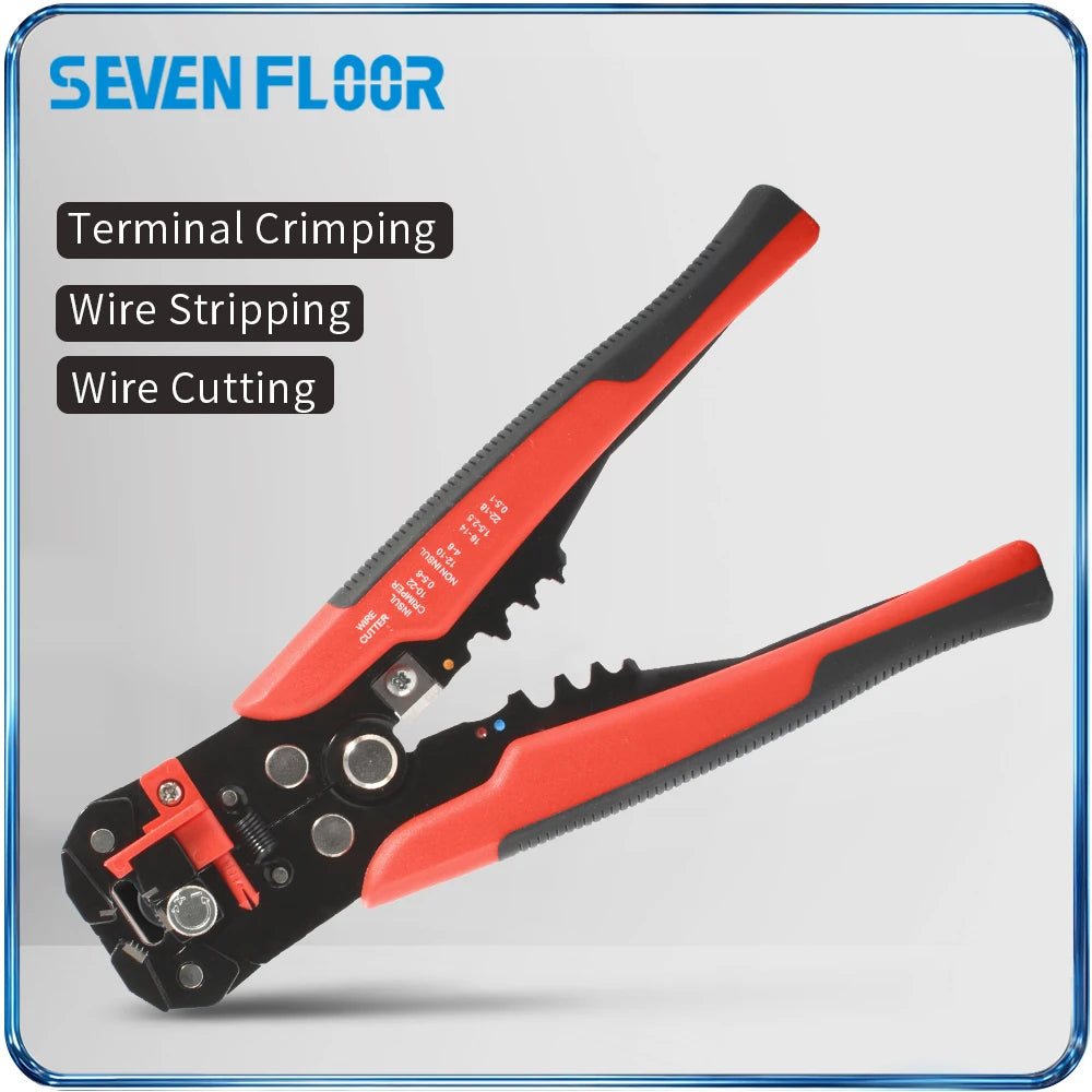 Wire Stripping Multifunctional Pliers AWG 24-10 Cable Cut Crimp Terminal Crimper Hand Tool for Electrician Wire Cutter