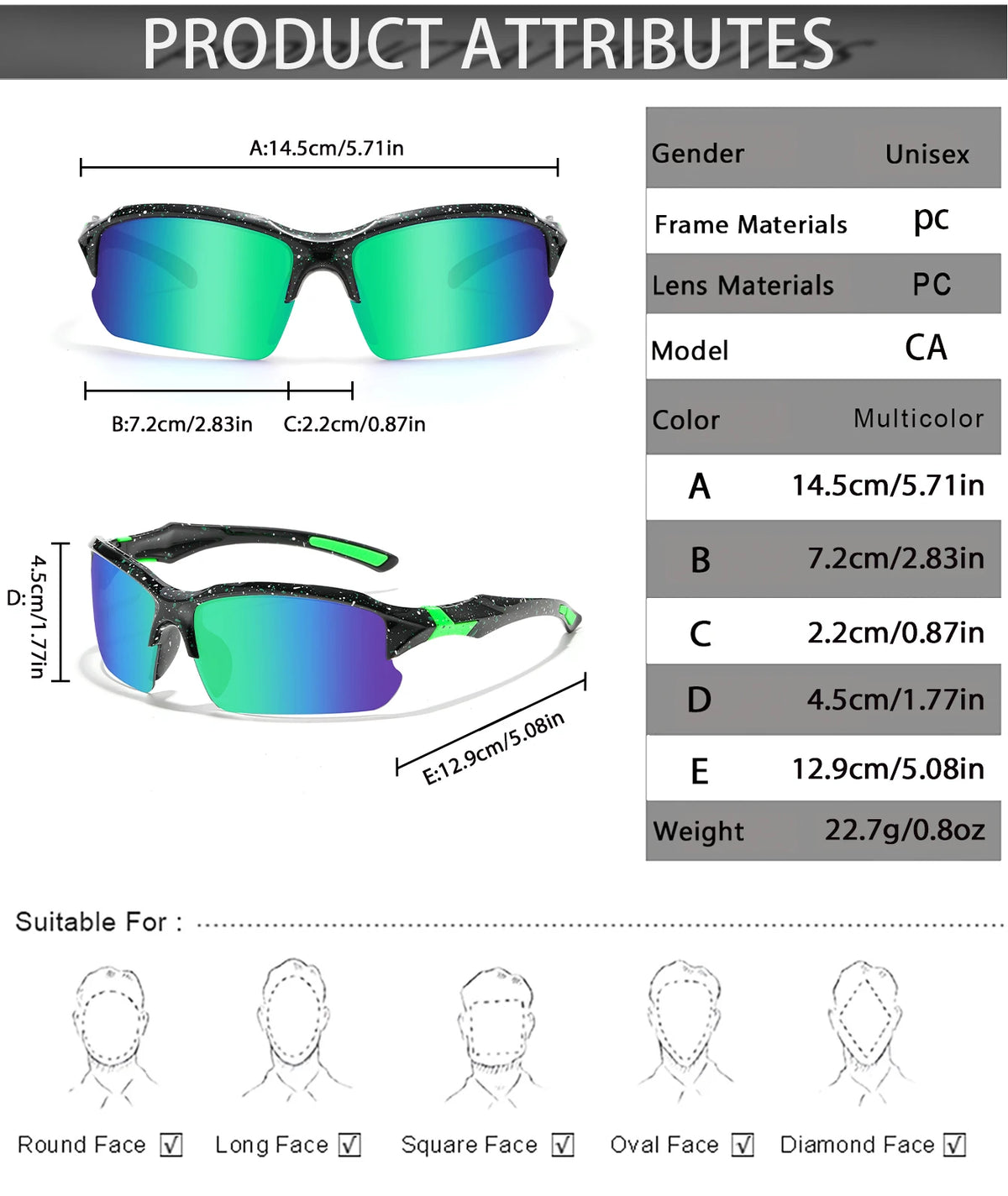 POAT Polarized Sports Sunglasses