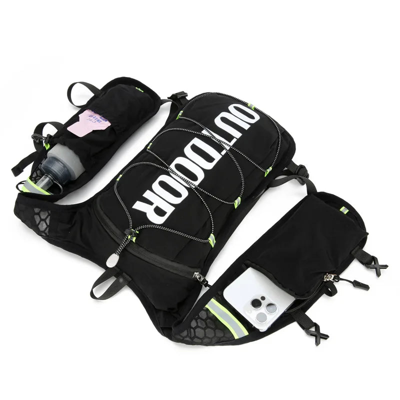 HOMEFISH 1PCS Running Hydration Vest Backpack,Lightweight Water Backpack,Hydration Backpack Running Vest for Hiking Biking