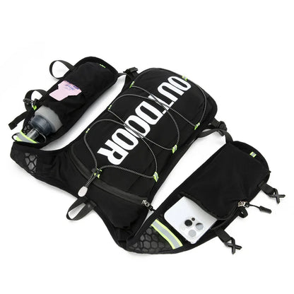 HOMEFISH 1PCS Running Hydration Vest Backpack,Lightweight Water Backpack,Hydration Backpack Running Vest for Hiking Biking