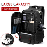 Men's Travel Backpack Outdoor Waterproof Expandable Rucksack Large Capacity Laptop  Backpack Outdoor Hiking Mountaineering Bags
