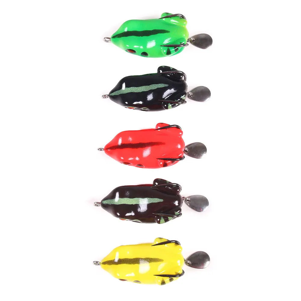 Soft Frog Lure with Spinner Blade