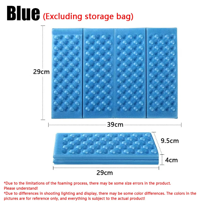 Portable Lightweight Mini Waterproof Mat Camping Foam Mat Foldable Kneeling Mat Comfortable Seat Cushion for Outdoor Activities
