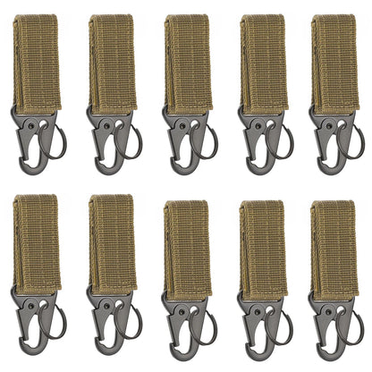 Carabiner High Strength Nylon Key Hook MOLLE Webbing Buckle Hanging System Belt Buckle Hanging Camping Hiking Accessories