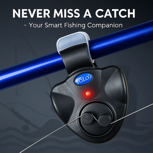 Clip-On Electronic Bite Alarm with LED & Sound
