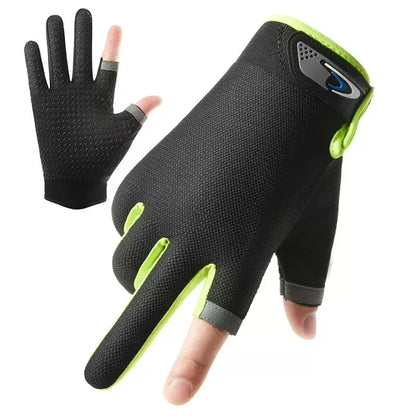 2-Finger Cut Touchscreen Fishing Gloves