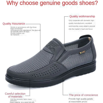 Men’s Summer Casual Sneakers 2025 – Breathable Mesh Slip-On Shoes with Chunky Sole | Lightweight & Affordable