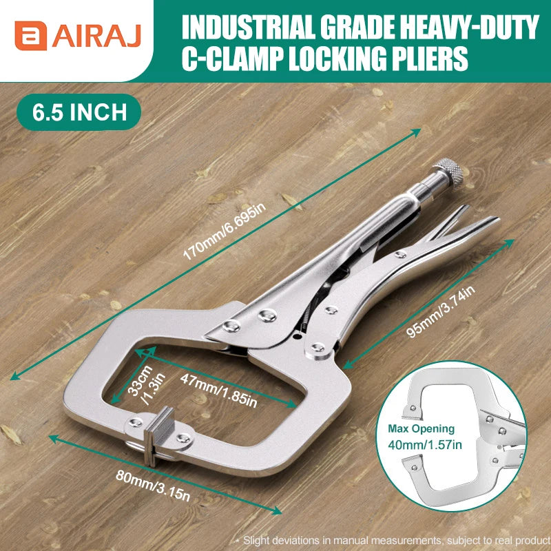 AIRAJ 7 inch Multifunctional Pliers, Locking pliers Carbon Steel Electrician, Anti Slip Maintenance, Durable Manual Tool