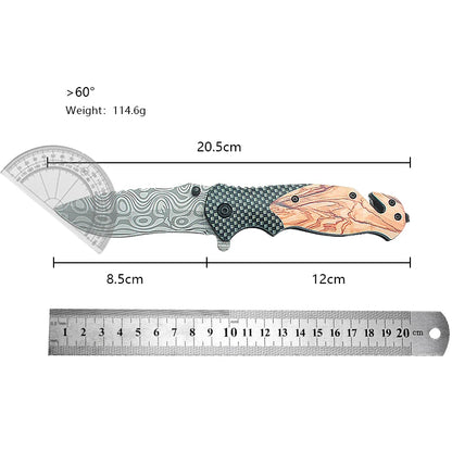 Stainless Steel Folding Knife High Hardness Camping Survival Multi-Functional Portable Mini Knife Fruit Knife