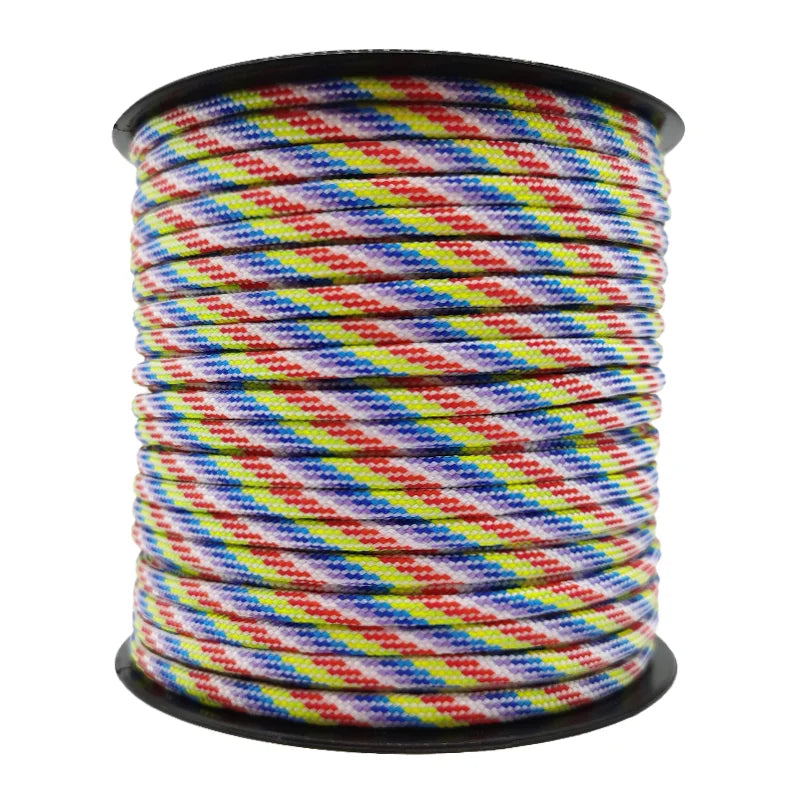 50/100M 7core umbrella rope 550 4mm outdoor polyester parachute rope camping survival umbrella tent bundled clothesline