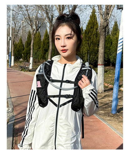 8L Running Hydration Vest Backpack Men Women Outdoor Sport Bags Trail Marathon Jogging Hiking Backpack Option Water Bag Flask