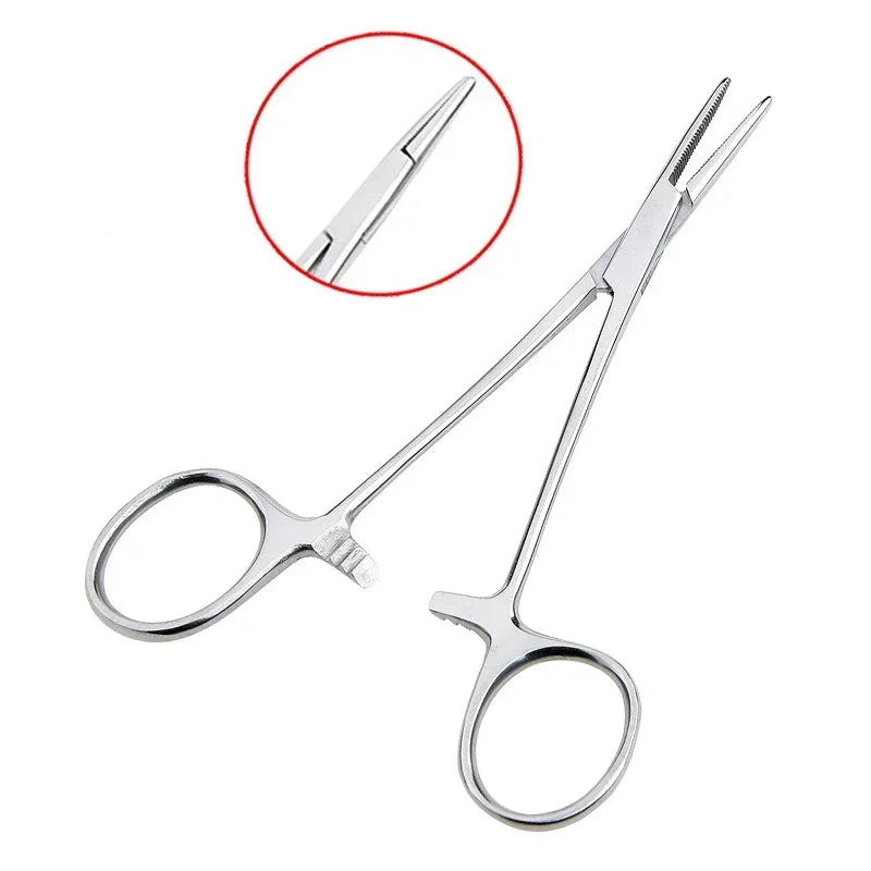 Curved Hemostat Fishing Forceps