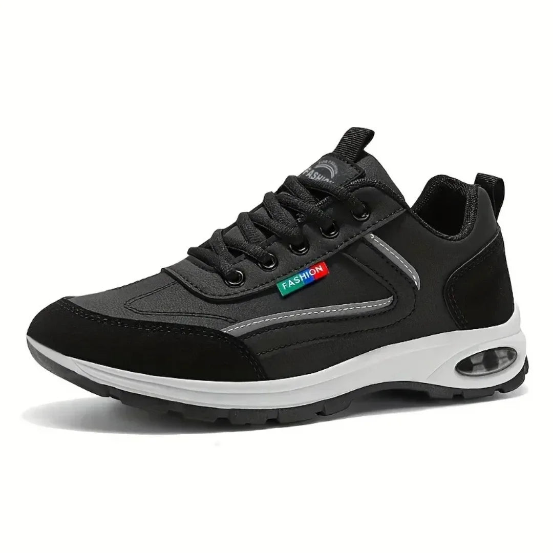 Men’s Trendy Sports Shoes – Lightweight Breathable Non-Slip Sneakers with Suede Detailing for Daily Wear & Outdoor Style