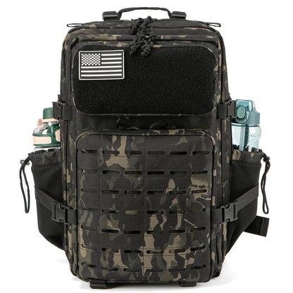 45L Tactical Backpack Molle System Men's Outdoor Hiking Rucksack with Bottle Holder EDC GYM Hunting Bag for Survival