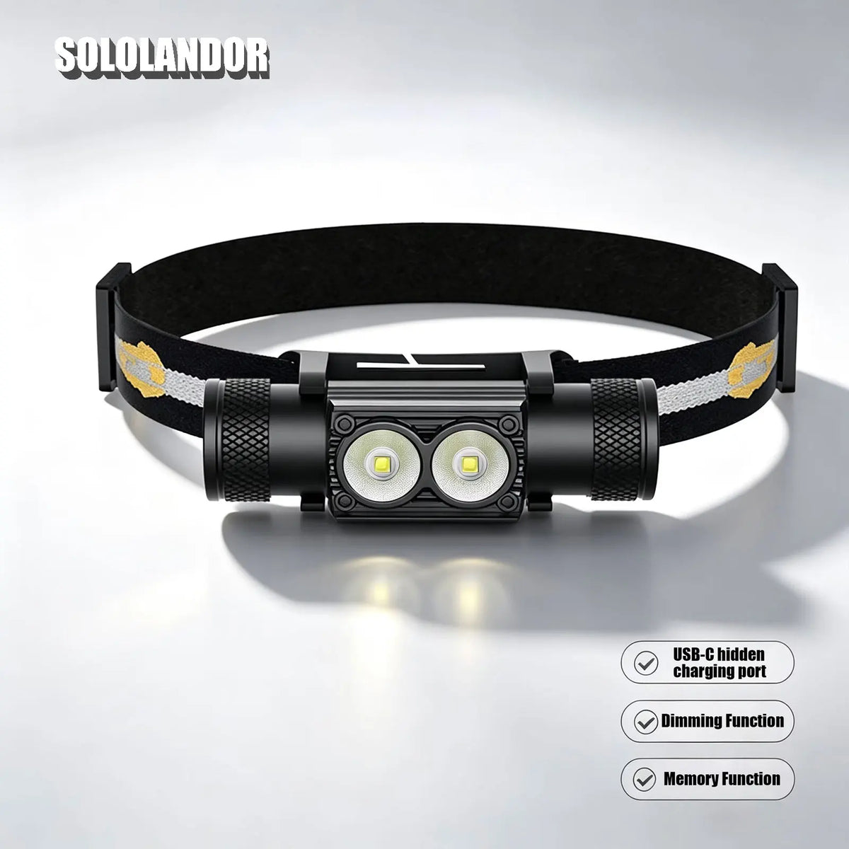 USB-C led headlamp Fishing Use 18650 headlight Torch Hunting head lamp Camping Headlamp Memory Dimming Flashlight Runing light