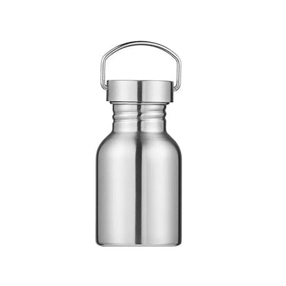 Portable Stainless Steel Bicycle Water Bottle Sports Fitness Single Walled Vacuum Insulated Metal Flask