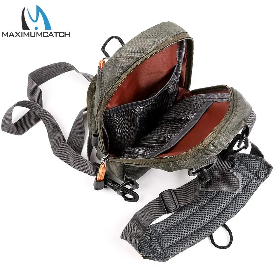 MAXCATCH Canvas Fly Fishing Chest Pack