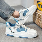 Men’s Summer Sneakers 2025 – Breathable White & Beige Sports Shoes | Thick Sole Casual Board Shoes for Trendy Style