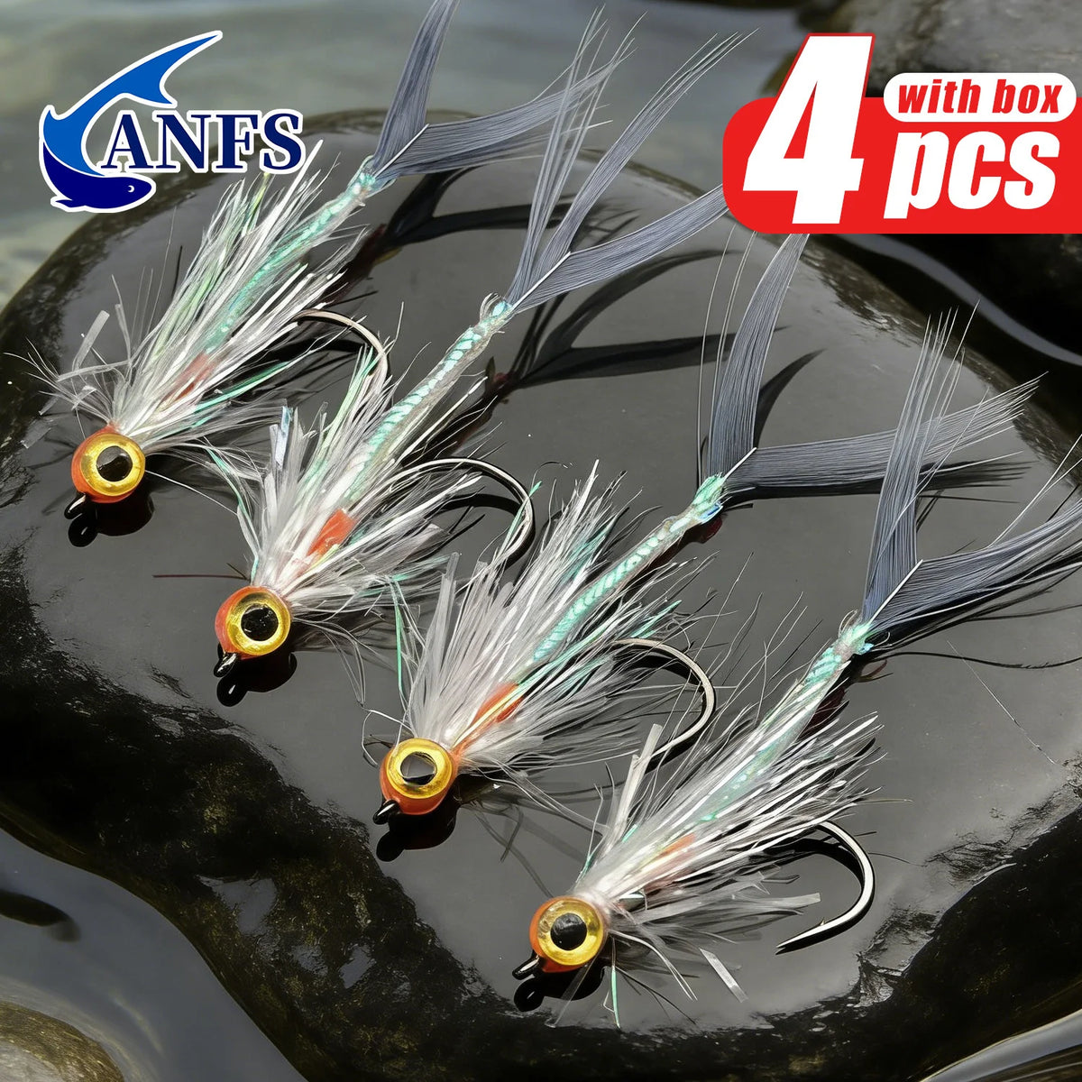 ANFS Baitfish Streamer Flies (4 Pack)