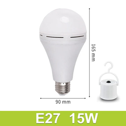 7-15W Rechargeable Bulb LED Outdoor Waterproof Emergency Light Portable Hanging Night Light Adjustable Camping Fishing Garden