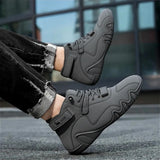 Men’s Walking Shoes – Soft Comfortable Leather Sneakers for Travel, Street Fashion & Daily Wear