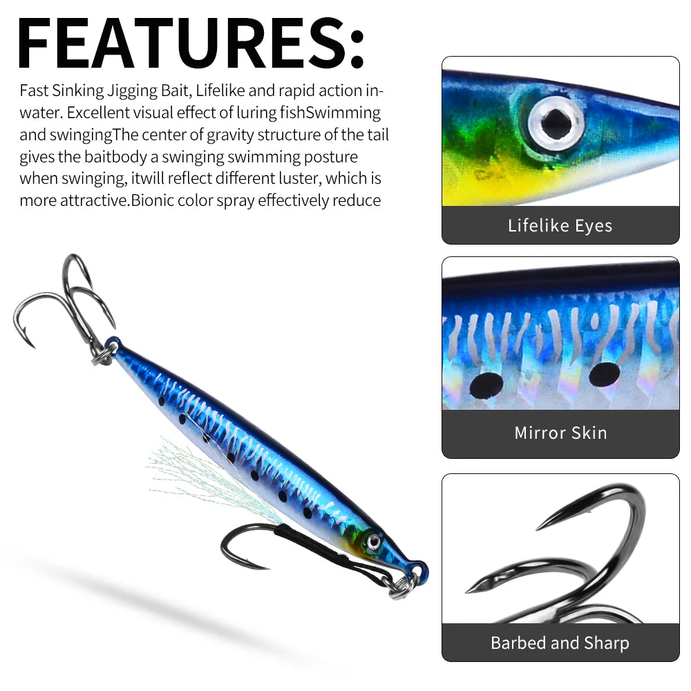 PRO BEROS 3D Printed Saltwater Lures (5 Pack)
