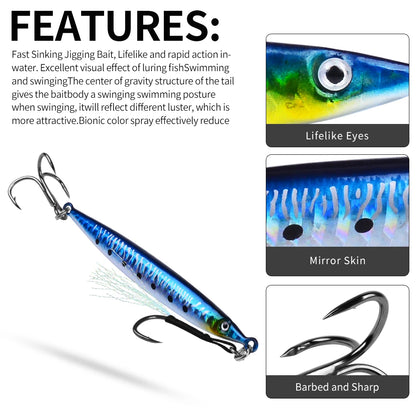 PRO BEROS 3D Printed Saltwater Lures (5 Pack)