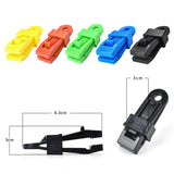 1PC Tent Canopy Clip Tarpaulin Holder Fixed Clips Outdoor Camping Tent Hook Wind Rope Clamp Awning Climbing Hiking Accessories