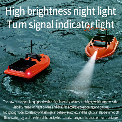 GPS Smart Bait Boat with 24 Saved Fishing Spots & Auto-Return