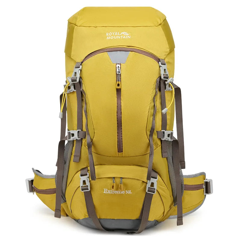 Outdoor Travel Mountaineering Backpack 50L Large Capacity Camping Backpacking Sport Hiking Climbing Shoulder Rucksack Men Women