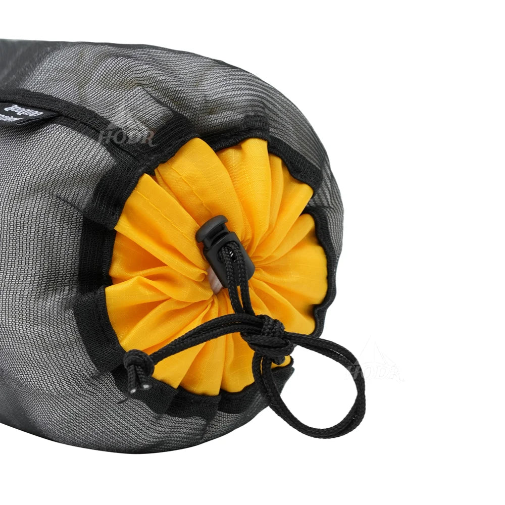 [HODR] Mesh Bags Lightweight Mesh Stuff Sack Drawstring Storage Bags Compression Pouches for Camping, Hiking, Laundry & Grocery