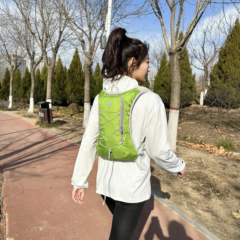 8L Running Hydration Vest Backpack Men Women Outdoor Sport Bags Trail Marathon Jogging Hiking Backpack Option Water Bag Flask